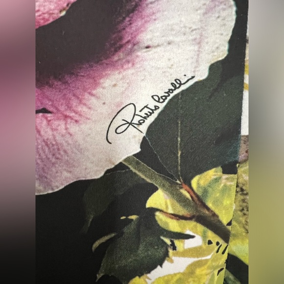 Roberto Cavalli Floral Print Midi Dress Size 12 - Picture 8 of 10